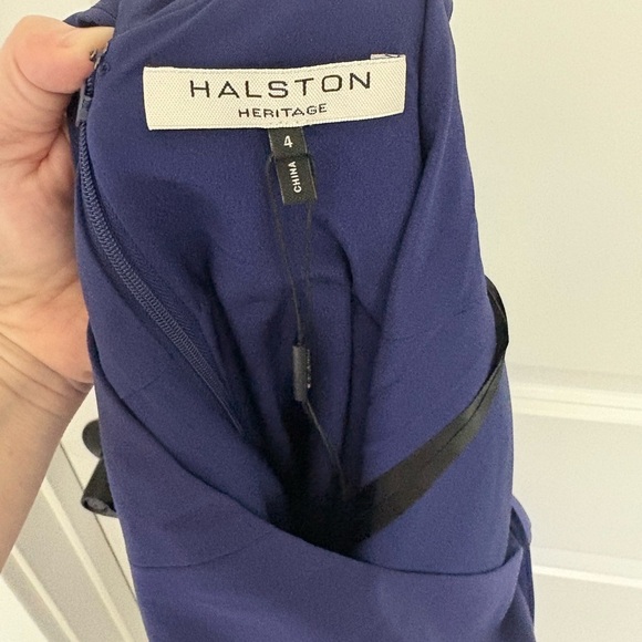 NWOT Halston Heritage Fit & Flare Halter Cocktail Dress size 4 - Picture 7 of 8